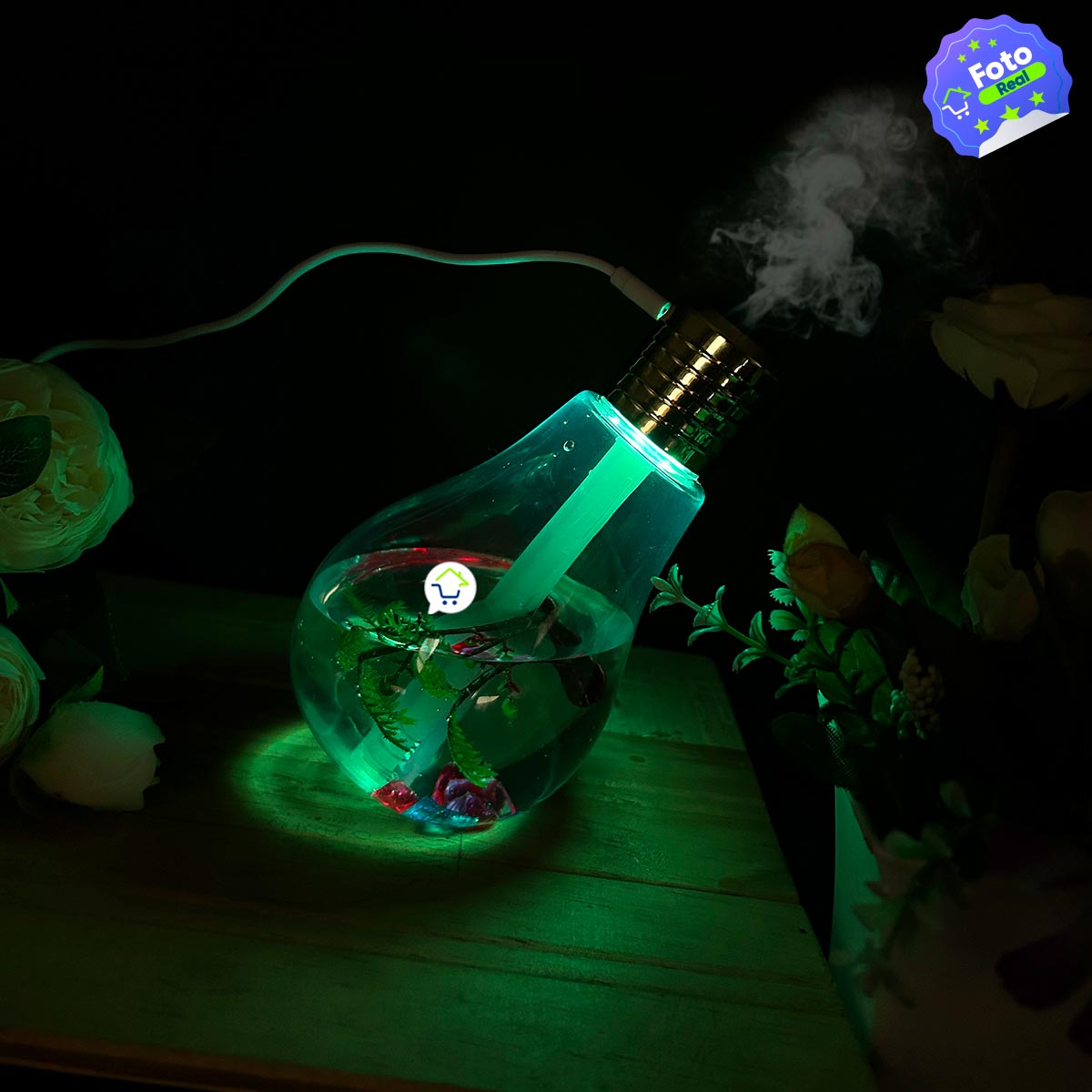 Miniatura 2 de Humidificador Lampara Bombillo RGB EO417